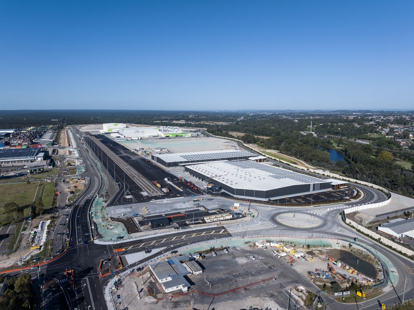 Moorebank Intermodal Precinct West from the air