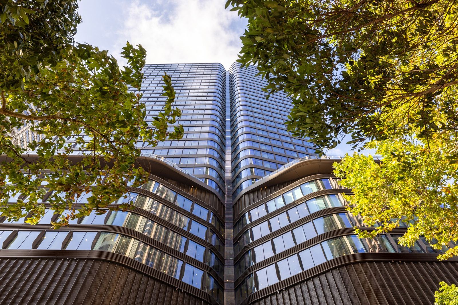 Parkline Place, looking up the tower